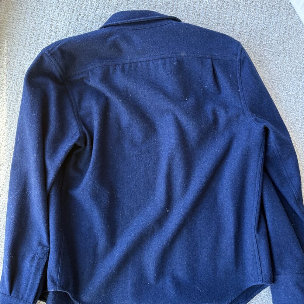 Bonobos Wool Shirt Jacket NAVY (M) - Picture 5 of 6